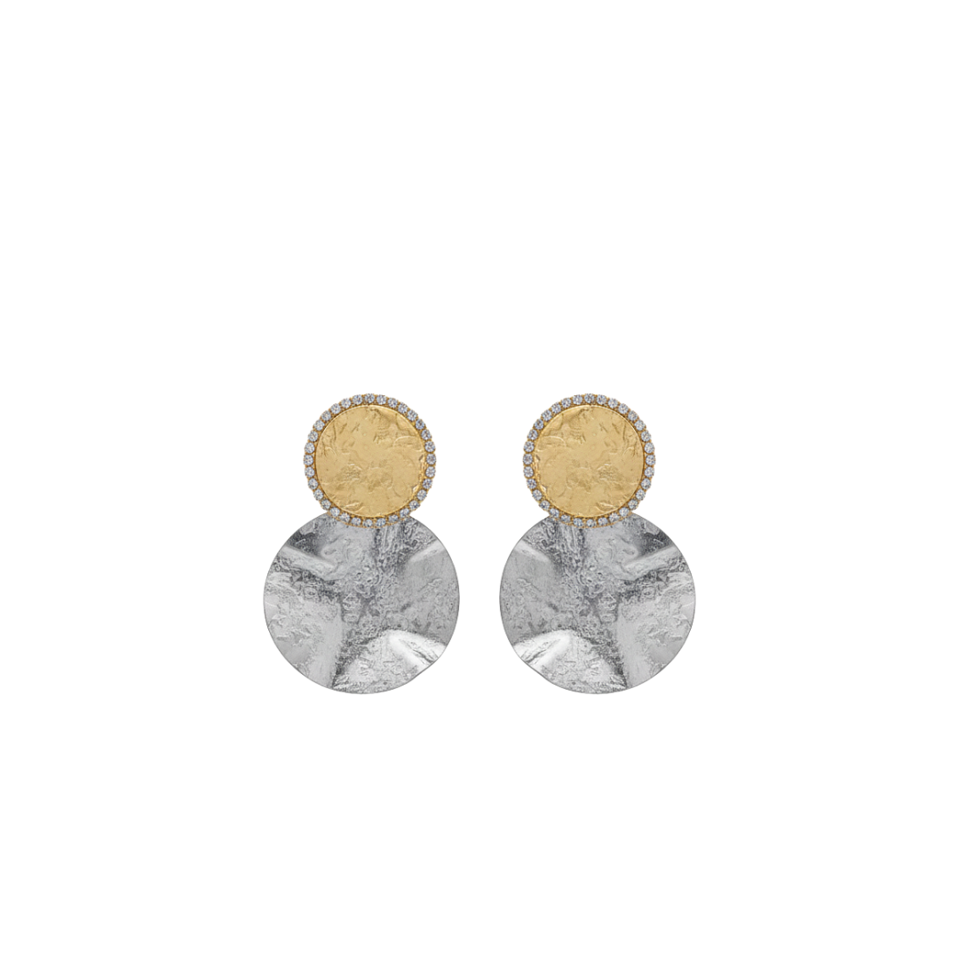 Gold Plated Earrings with Swarovski Stones